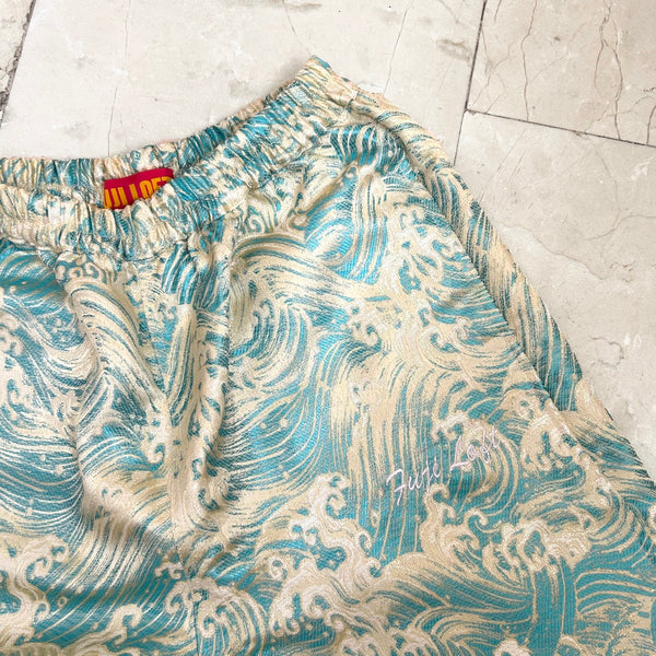 Teal Kanagawa Loft Pants