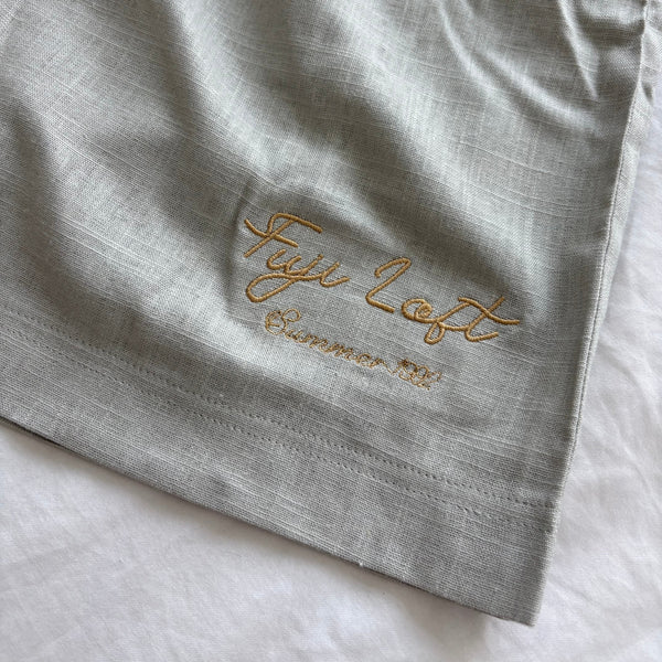 Coastal Grey Linen Set
