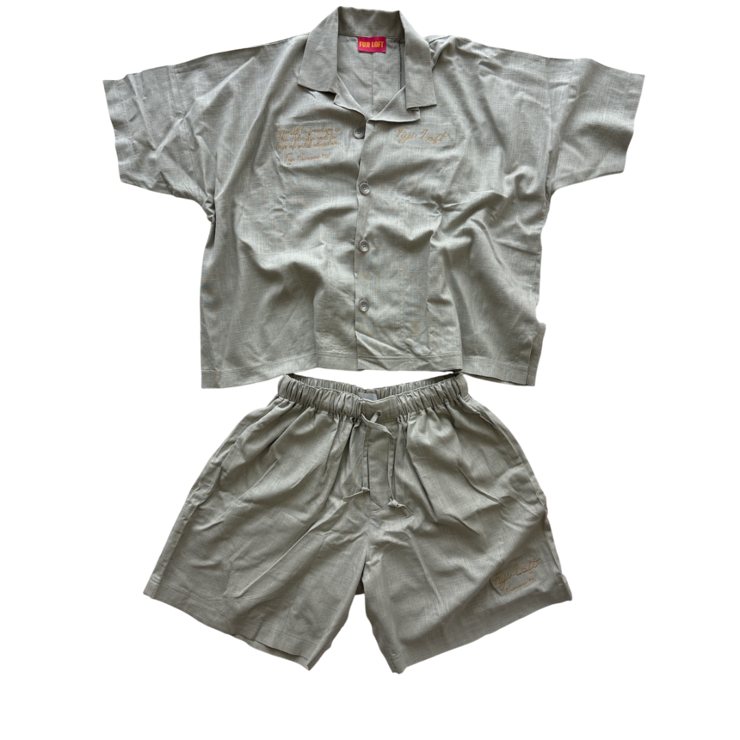 Coastal Grey Linen Set