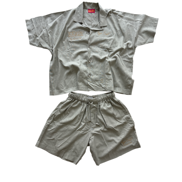 Coastal Grey Linen Set