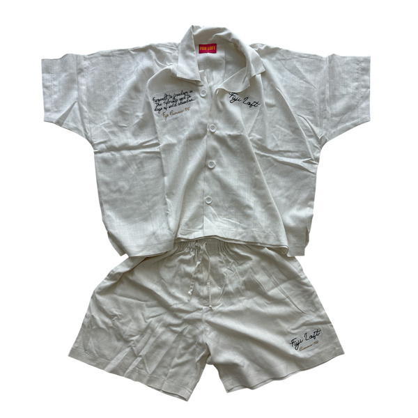 Adriatic White Linen Set